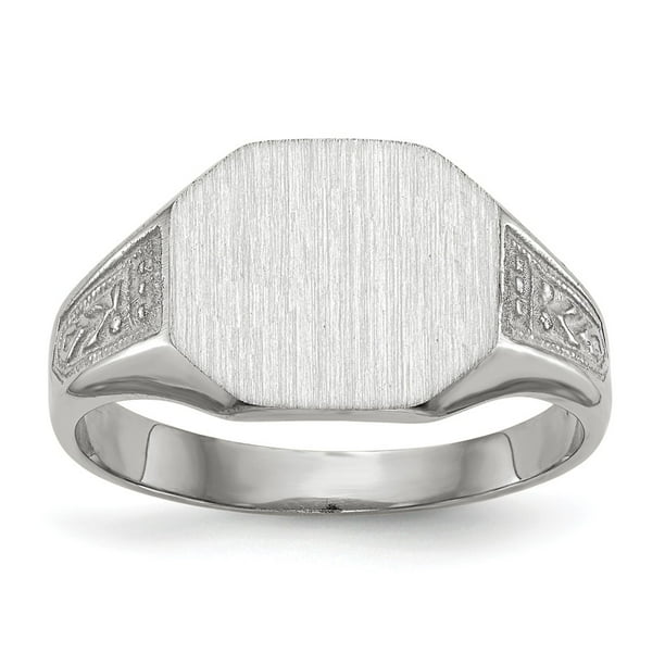 Mia Diamonds 14k White Gold Signet Ring Mia Diamonds 14k White Gold Signet Ring
